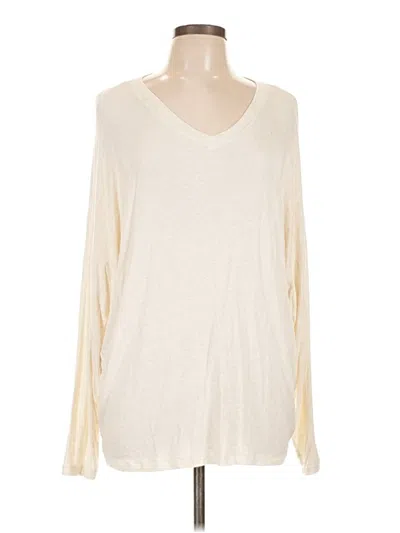 Pre-owned Cabi Long Sleeve Top Ivory V-neck Tops