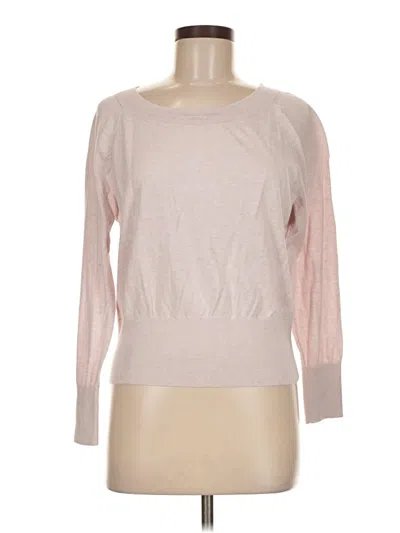 Pre-owned Cabi Long Sleeve Top Pink Boatneck Tops