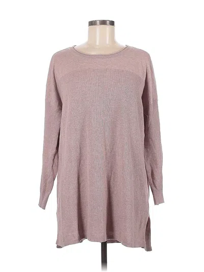 Pre-owned Cabi Long Sleeve Top Pink Crew Neck Tops