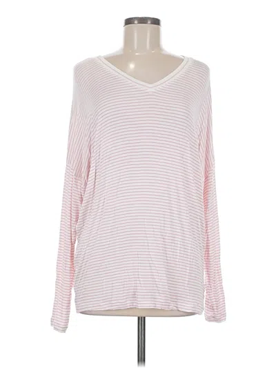 Pre-owned Cabi Long Sleeve Top Pink V-neck Tops