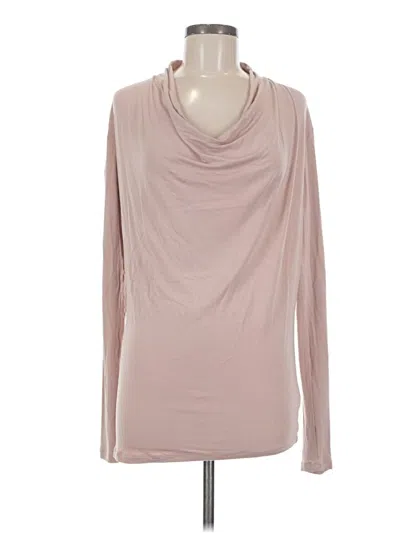 Pre-owned Cabi Long Sleeve Top Tan Cowl Neck Tops