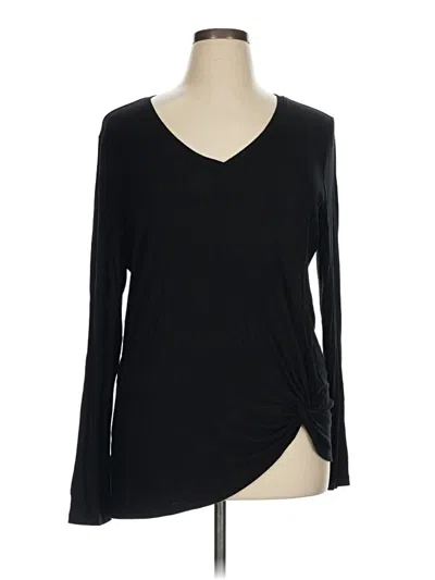 Pre-owned Cabi Long Sleeve T-shirt In Black