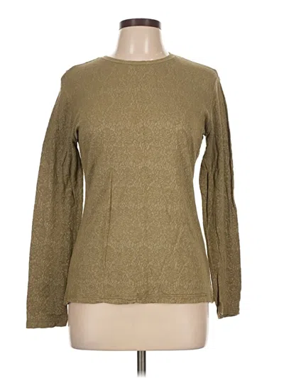 Pre-owned Cabi Long Sleeve T-shirt In Brown