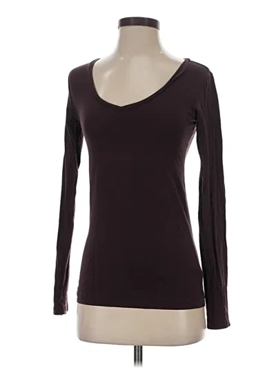 Pre-owned Cabi Long Sleeve T-shirt In Brown