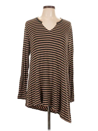 Pre-owned Cabi Long Sleeve T-shirt In Brown