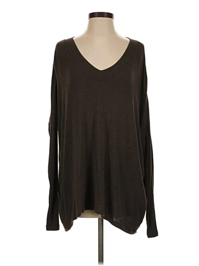 Pre-owned Cabi Long Sleeve T-shirt In Brown