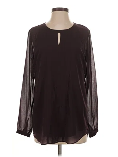 Pre-owned Cabi Long Sleeve T-shirt In Brown