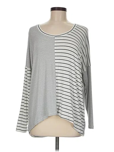 Pre-owned Cabi Long Sleeve T-shirt In Gray