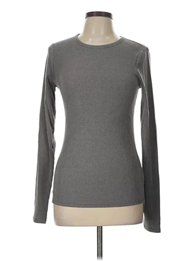 Pre-owned Cabi Long Sleeve T-shirt In Gray