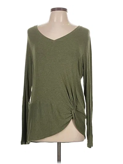 Pre-owned Cabi Long Sleeve T-shirt In Green
