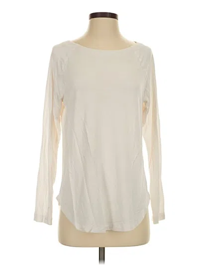 Pre-owned Cabi Long Sleeve T-shirt In Ivory