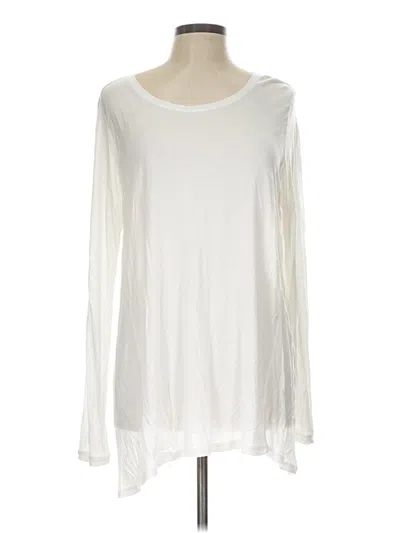 Pre-owned Cabi Long Sleeve T-shirt In Ivory
