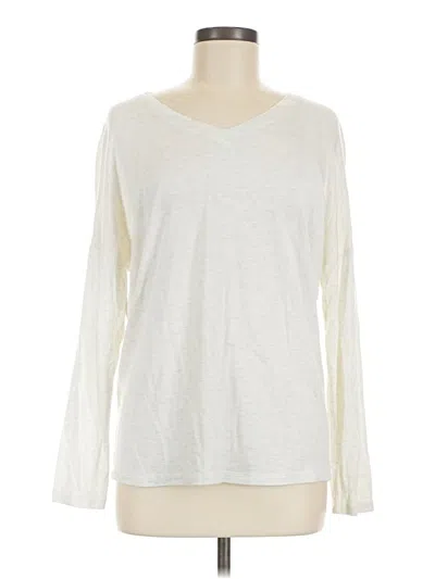 Pre-owned Cabi Long Sleeve T-shirt In Ivory