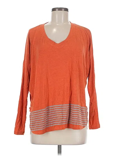 Pre-owned Cabi Long Sleeve T-shirt In Orange