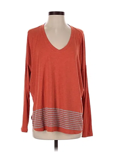 Pre-owned Cabi Long Sleeve T-shirt In Orange