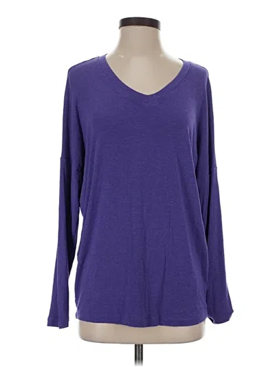 Pre-owned Cabi Long Sleeve T-shirt In Purple