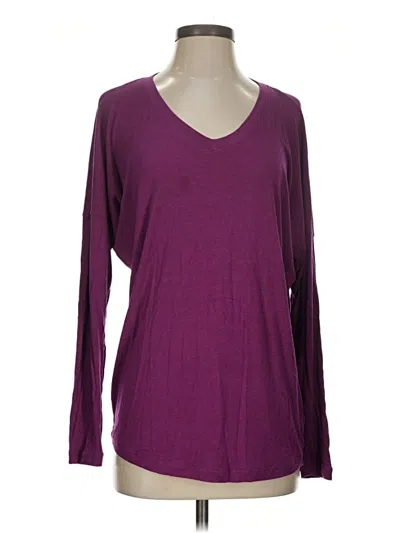 Pre-owned Cabi Long Sleeve T-shirt In Purple