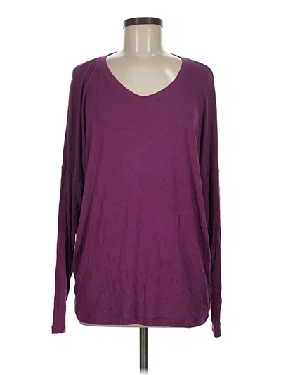 Pre-owned Cabi Long Sleeve T-shirt In Purple