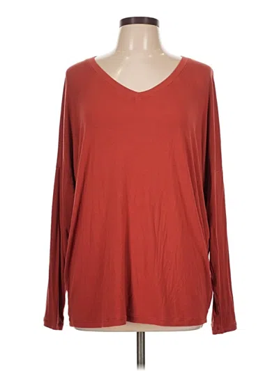 Pre-owned Cabi Long Sleeve T-shirt In Red