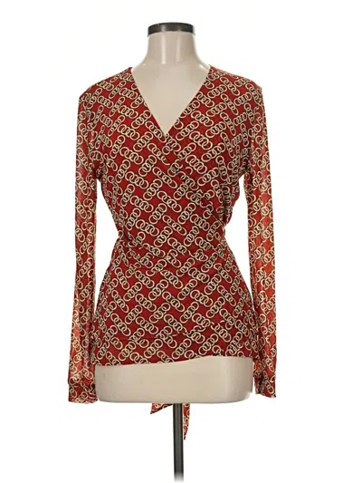 Pre-owned Cabi Long Sleeve T-shirt In Red