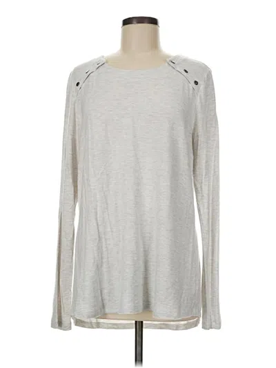 Pre-owned Cabi Long Sleeve T-shirt In Silver