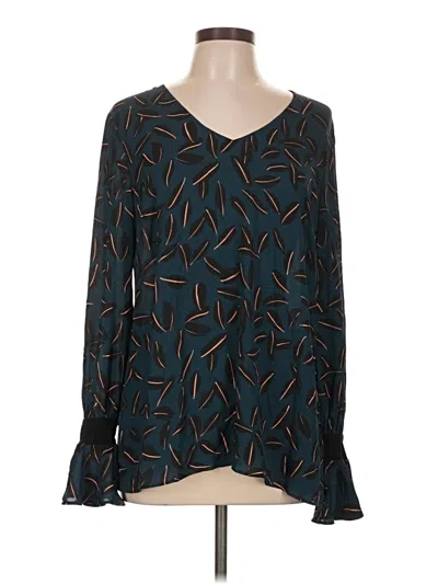 Pre-owned Cabi Long Sleeve T-shirt In Teal