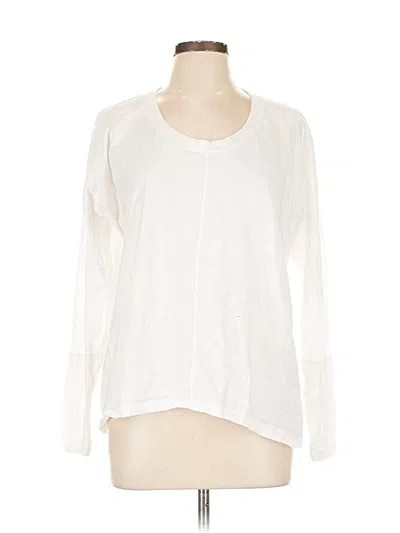 Pre-owned Cabi Long Sleeve T-shirt In White