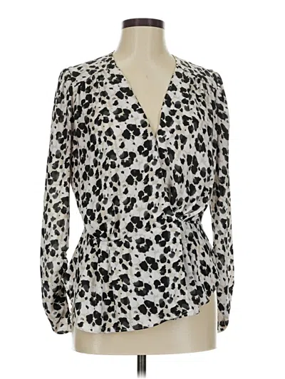 Pre-owned Cabi Long Sleeve T-shirt In White