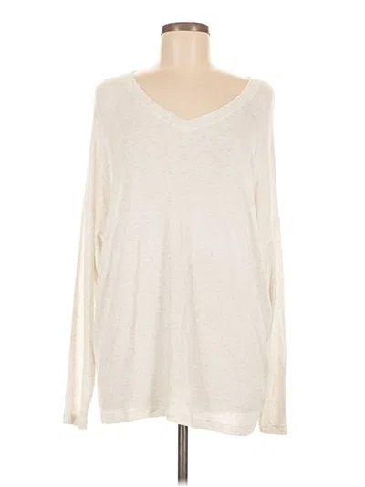 Pre-owned Cabi Long Sleeve T-shirt In White