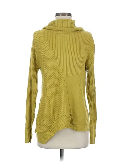 Pre-owned Cabi Long Sleeve Turtleneck In Green