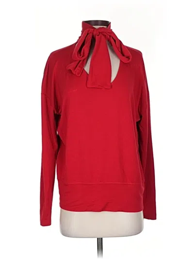 Pre-owned Cabi Long Sleeve Turtleneck In Red