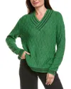 Cabi Lucky Day Pullover In Green
