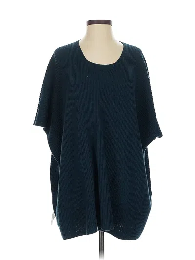 Pre-owned Cabi Poncho In Blue