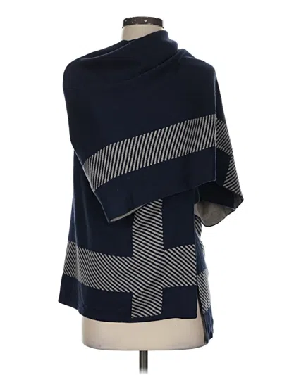 Pre-owned Cabi Poncho In Blue