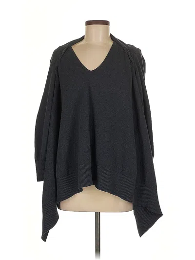 Pre-owned Cabi Poncho In Gray