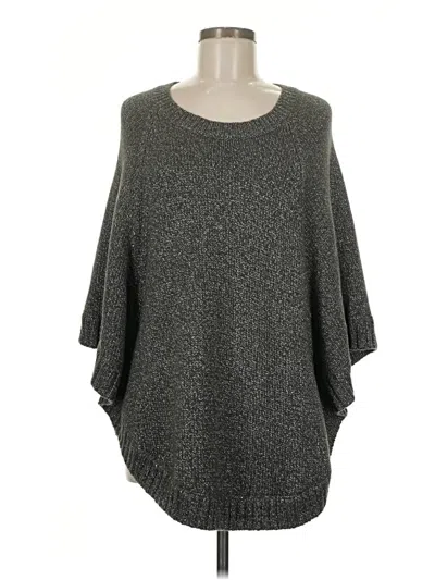 Pre-owned Cabi Poncho In Gray