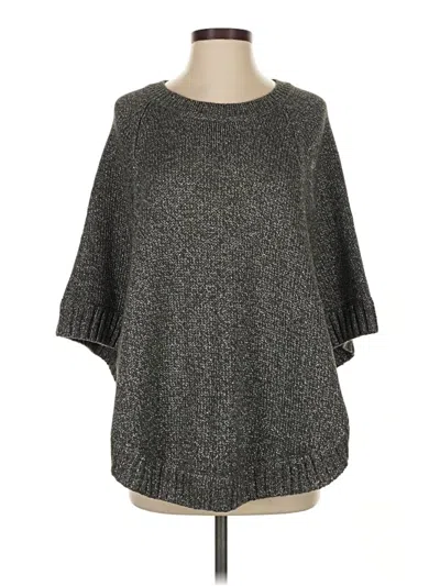 Pre-owned Cabi Poncho In Gray