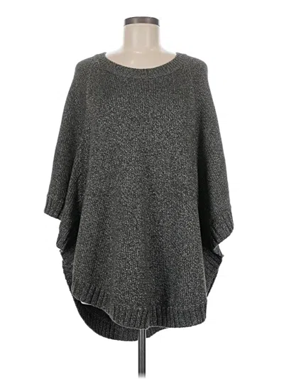 Pre-owned Cabi Poncho In Gray