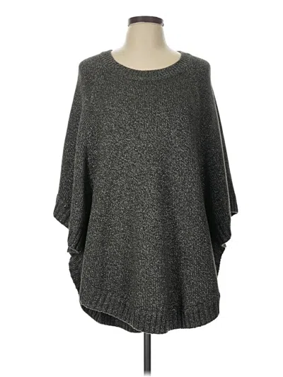 Pre-owned Cabi Poncho In Gray