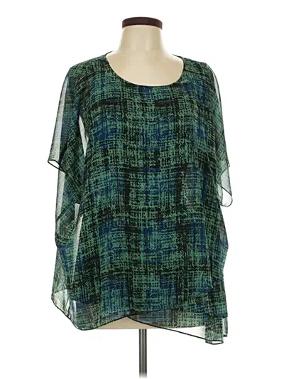 Pre-owned Cabi Poncho In Green