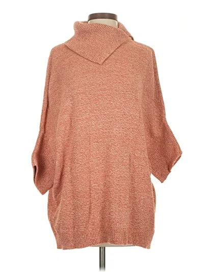 Pre-owned Cabi Poncho In Orange