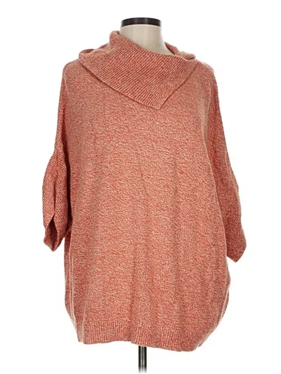 Pre-owned Cabi Poncho In Orange