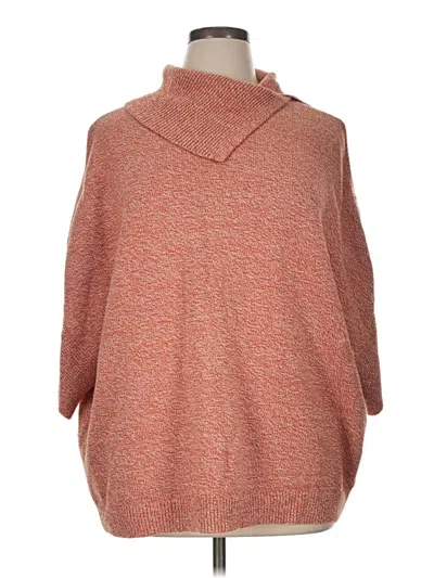 Pre-owned Cabi Poncho In Orange