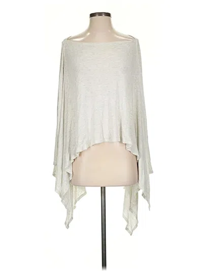 Pre-owned Cabi Poncho In Silver