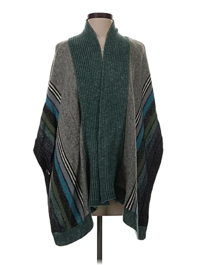 Pre-owned Cabi Poncho In Teal