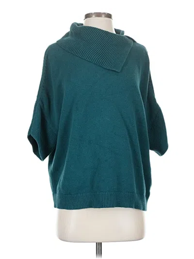 Pre-owned Cabi Poncho In Teal