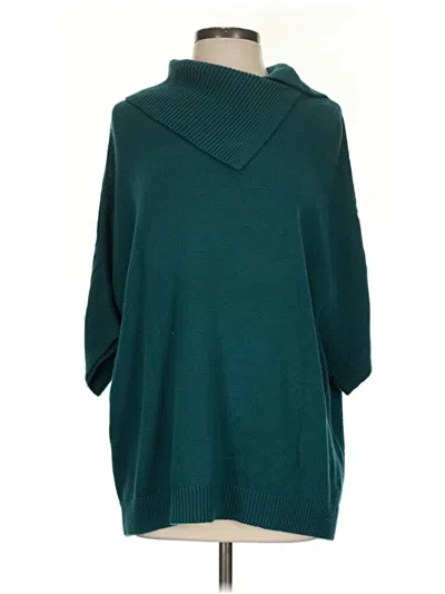 Pre-owned Cabi Poncho In Teal