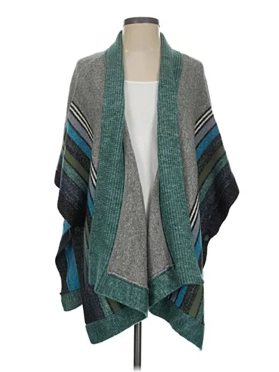 Pre-owned Cabi Poncho In Teal