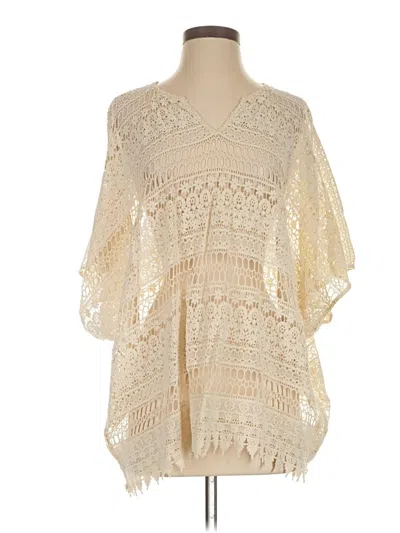 Pre-owned Cabi Poncho In White