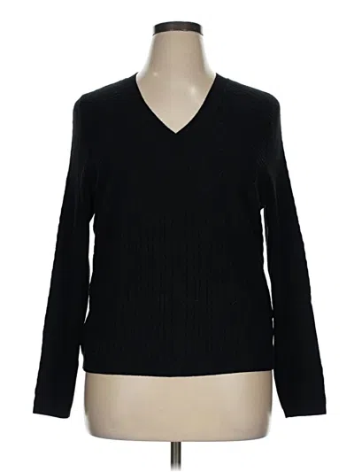 Pre-owned Cabi Pullover Sweater In Black